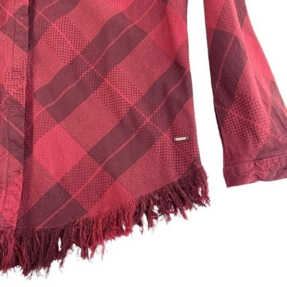 Scotch and Soda Club Mirage Button Down Shirt in Marroon - Picture 5 of 6